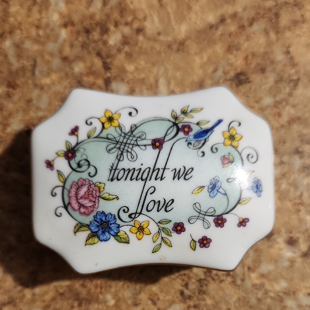 Limited Edition The Melodies of Love Music Box Collection Porcelain Trinket
